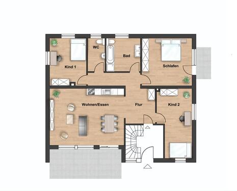 Foto - Wohnung Haus in Welden zu vermieten