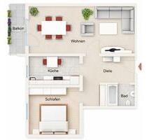 2 Zimmer Wohnung mit Balkon & Aufzug - Bensheim