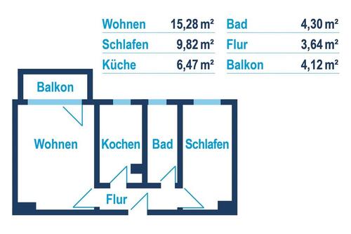 Foto - 2 Zimmer Etagenwohnung zur Miete in Reichenbach im Vogtland