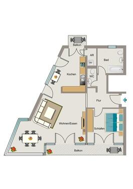 Foto - 2.5 Zimmer Etagenwohnung zur Miete in Essen