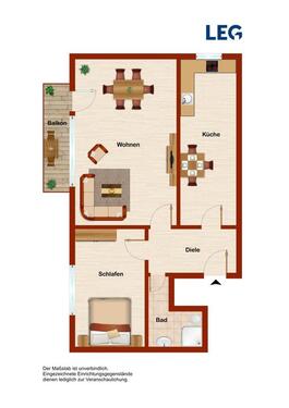 Foto - 2-Zimmer-Wohnung mit Weitblick ~Neuer Laminatboden~