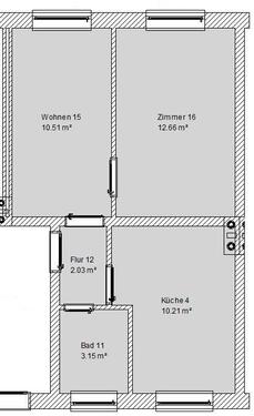 Foto - 2 Zimmer Etagenwohnung zur Miete in Bremerhaven
