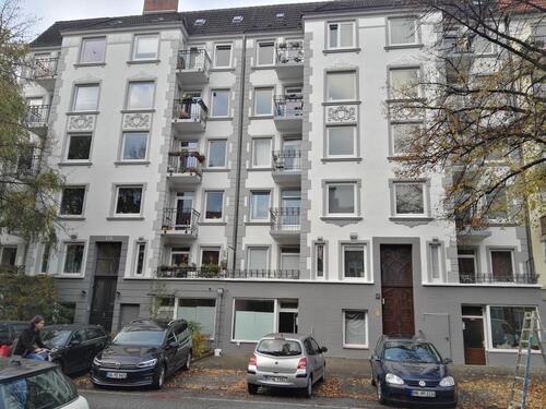 Foto - Barmbek-Süd: 3-Zimmer-Altbau im Ergeschoss: Wohnbüro Praxis Atelier.