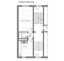 Reinkommen und Wohlfühlen: ideales 1-Zi.-Single-Appartment - Leipzig Lausen-Grünau