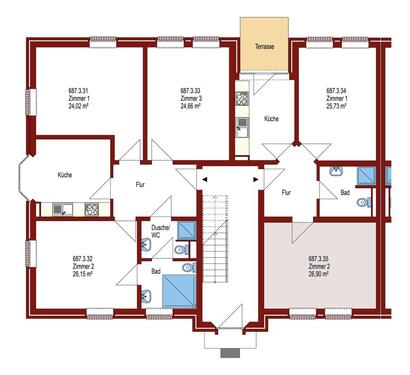 Foto - 1 Zimmer Etagenwohnung zur Miete in Oldenburg