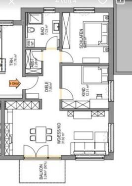 Foto - 2 Zimmer Etagenwohnung zur Miete in Wackersdorf