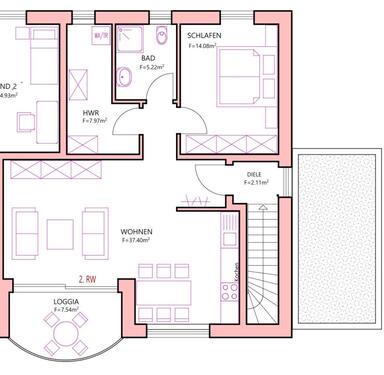 Foto - Anliegerwohnung zu vermieten - 1.100,00 EUR Kaltmiete,