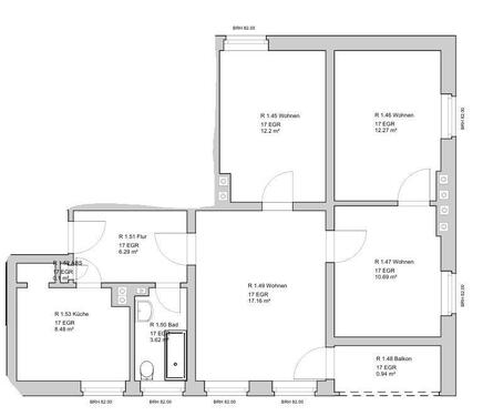 Foto - 4 Zimmer Etagenwohnung zur Miete in Plattenburg