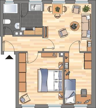 Foto - 2 Zimmer Etagenwohnung zur Miete in Wilhelmshaven