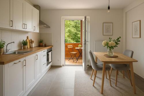 Foto - Moderne 2-Zimmer-Wohnung mit großer Terrasse in ruhiger Lage – Erstbezug nach Sanierung