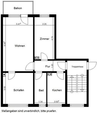 Foto - Etagenwohnung in Nordhausen