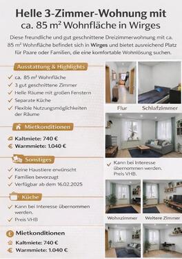 Foto - Nachmieter - 740,00&nbsp;EUR Kaltmiete, ca.&nbsp; 85,00&nbsp;m&sup2;