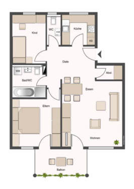 Foto - 3.5 Zimmer Etagenwohnung zur Miete in Nagold