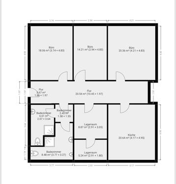 Foto - Gewerberäume - 750,00 EUR Kaltmiete, ca.  125,00 m²