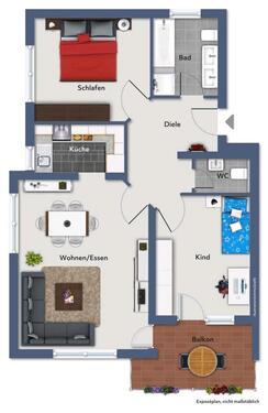 Foto - Perfekt geschnittene 3 Zimmer Wohnung in Mögglingen
