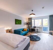 Modern möblierte 2-Zimmer-Business Wohnung mit Balkon und separater Küche - München Thalkirchen-Obersendling-Forstenried-Fürstenried-S