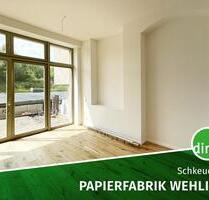 ERSTBEZUG sanierte Papierfabrik | Maisonette-Whg. mit Südwest-Terrasse, Garten, Gäste-WC, EBK mögl. - Schkeuditz