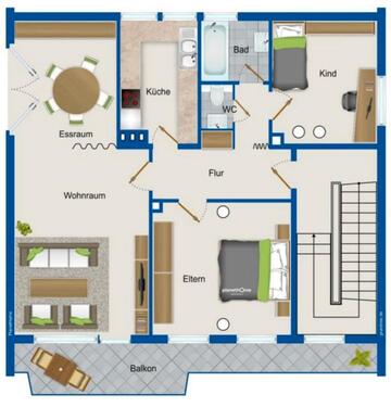 Foto - 3 Zimmer Etagenwohnung zur Miete in Lüdenscheid
