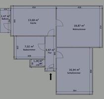2ZKB inkl. Einbauküche - 700,00&nbsp;EUR Kaltmiete, ca.&nbsp; 65,00&nbsp;m&sup2; in Worms (PLZ: 67551) Vororte Südwest