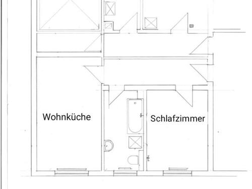 Foto - 2 Zimmer Paterrewohnung, neue EBK, Tageslichtbad