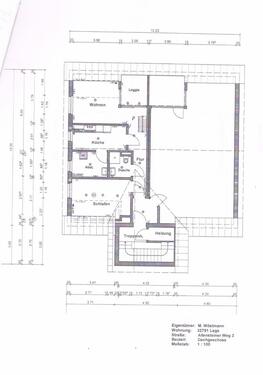 Foto - schöne 60m2 3-Zimmer Wohnung im DG mit EBK, Loggia und Stellplatz
