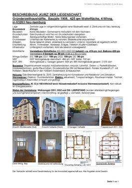 Foto - 20 Zimmer Mehrfamilienhaus, Wohnhaus zum Kaufen in Neu-Isenburg