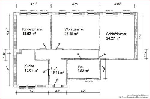 Foto - Etagenwohnung zur Miete in Freiberg