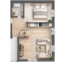 Lichtdurchflutete 2-Zimmer-Wohnung mit großer Terrasse in Leimen - Wiesloch