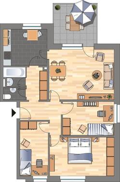 Foto - 4 Zimmer Etagenwohnung zur Miete in Wolfsburg