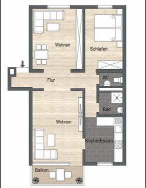 Foto - 3 Zimmer Hochparterre zur Miete in Leinfelden-Echterdingen
