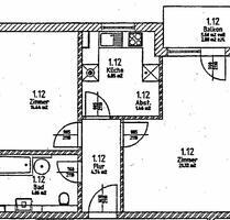 2 Zimmer Wohnung mit Balkon in ruhiger Lage - Rostock Hohe Düne