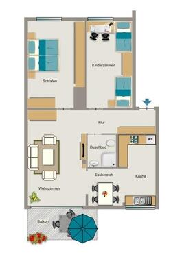 Foto - 3.5 Zimmer Etagenwohnung zur Miete in Essen