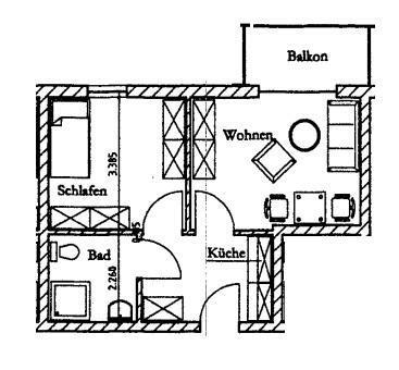 Foto - 2 Zimmer Etagenwohnung zur Miete in Radebeul