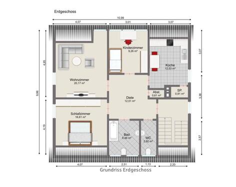 Foto - Wohnung zu vermieten - 620,00 EUR Kaltmiete,