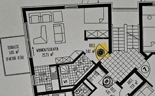 Foto - 1 Zimmer Etagenwohnung zur Miete in Nürnberg