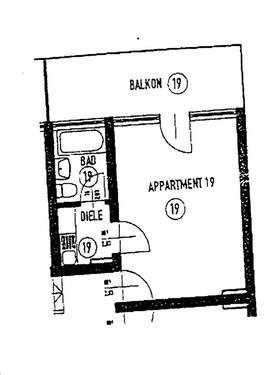 Foto - 1 Zimmer Dachgeschoßwohnung zur Miete in Köln