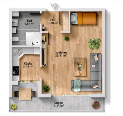 Foto - Wohnung für 3 Monate zu vermieten