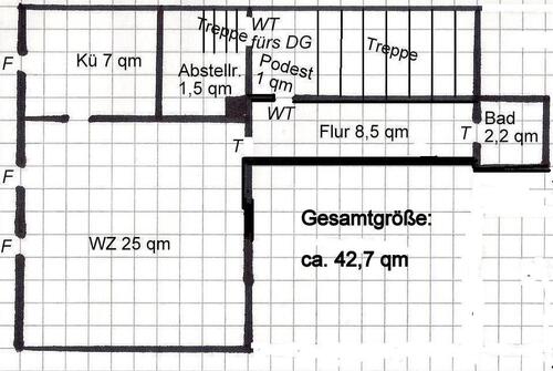 Foto - 1 Zimmer Etagenwohnung in Mühlhausen (Thüringen)