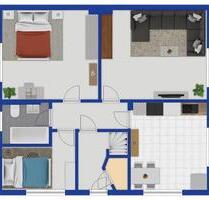 3-Zimmer-Erdgeschosswohnung Kinderzimmer mit Garten 70 m² - Hemer