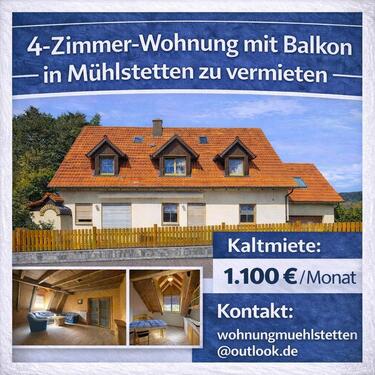 Foto - Helle 4-Zimmer Wohnung mit Balkon in Mühlstetten