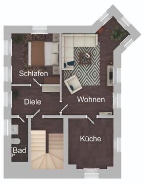 Foto - Wohnung in Gangelt-Birgden - 430,00&nbsp;EUR Kaltmiete, ca.&nbsp; 62,00&nbsp;m&sup2;