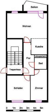 Foto - Etagenwohnung in Nordhausen zur Miete