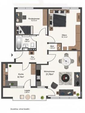 Foto - 3 Zimmer Etagenwohnung zur Miete in Bremen