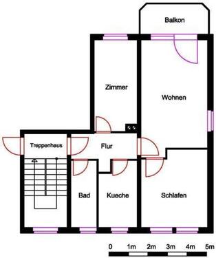 Foto - Etagenwohnung in Nordhausen zur Miete