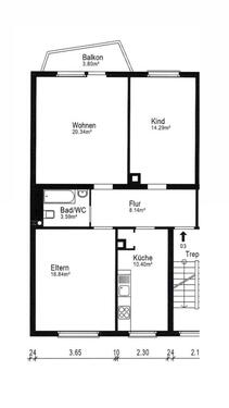 Foto - Etagenwohnung in Karlsruhe zur Miete