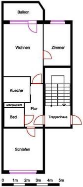 Foto - Etagenwohnung in Nordhausen zur Miete