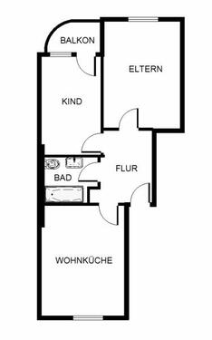 Foto - 2 Zimmer Etagenwohnung zur Miete in Essen