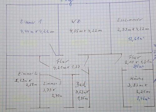 Foto - 4 Raum Wohnung im 1.OG - 705,00&nbsp;EUR Kaltmiete, ca.&nbsp; 94,00&nbsp;m&sup2;