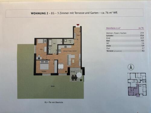 Foto - 3 Zimmer Erdgeschoßwohnung in Herzogenaurach