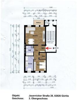 Foto - Gut geschnittene 2-Zimmerwohnung mit Balkon und separater Küche ab sofort zu vermieten! Görlitz-Südstadt